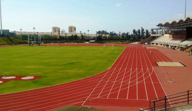 Pista atletismo Américas repavimento