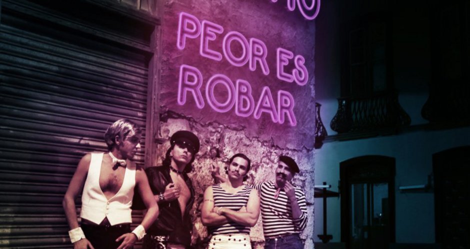 Imagen de del grupo El Supositorio con su espect�culo c�mico denominado Peor es Robar.