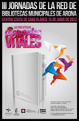 Imagen del cartel de III Jornadas de Bibliotecas Municipales 2012.