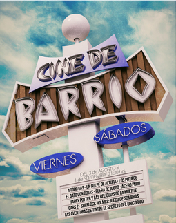Cartel divulgativo del proyecto Cine de Barrio.