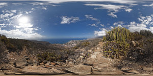 Los Cristianos and Las Am�ricas as seen from Guaza mountain.