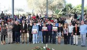 Imagen de la entrega de los premios a los Mejores Expedientes Acad�micos en los IES del municipio de Arona. Dic. 2011