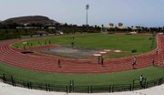 Vista del estadio Antonio Dom�nguez, en Playa de Las Am�ricas. Enero 2012
