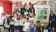 La Concejal de Juventud y Deporte, M�nica Sierra, en la entrega de diplomas a las mejores aulas, que se engloba dentro dentro del proyecto "Pentatl�n Juvenil"