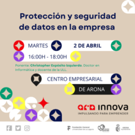 CANCELADO: Píldora Formativa: Protección y Seguridad de Datos en la Empresa 