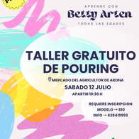  Taller Gratuito de Pouring en el Mercado del Agricultor